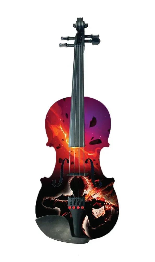 Lightning Boy Anime Violin Outfit | Carbon Fiber Bow & Crystal Tailpiece