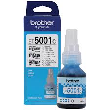 New, Pre-Owned - Brother BT5001 High Yield Cyan ink bottle