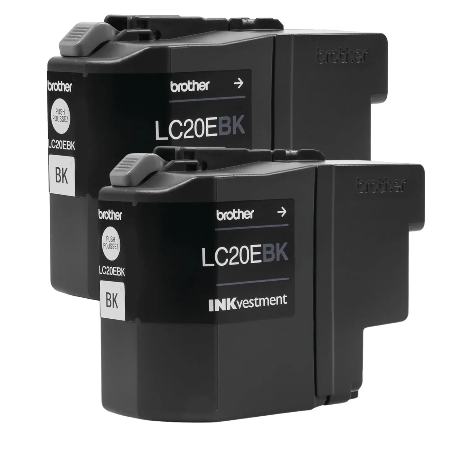 New, Pre-Owned - Brother LC209XXL Extra High Yield Black Ink Cartridge-Pack-2