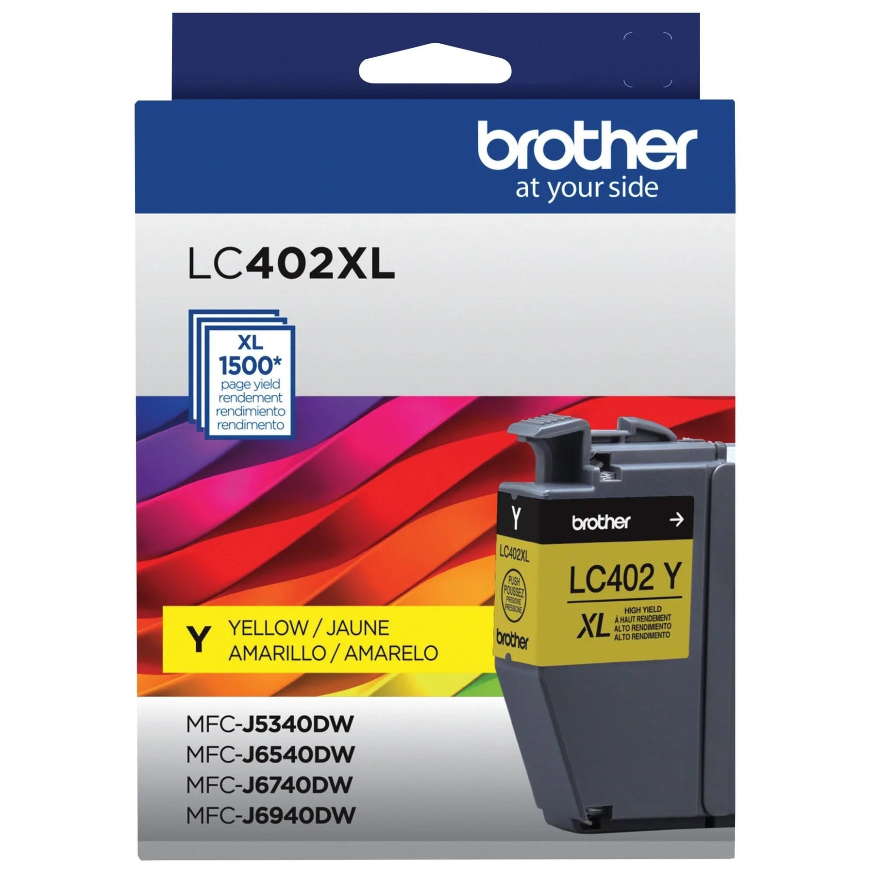 New, Pre-Owned - Brother LC402XLY High Yield Yellow Ink Cartridge