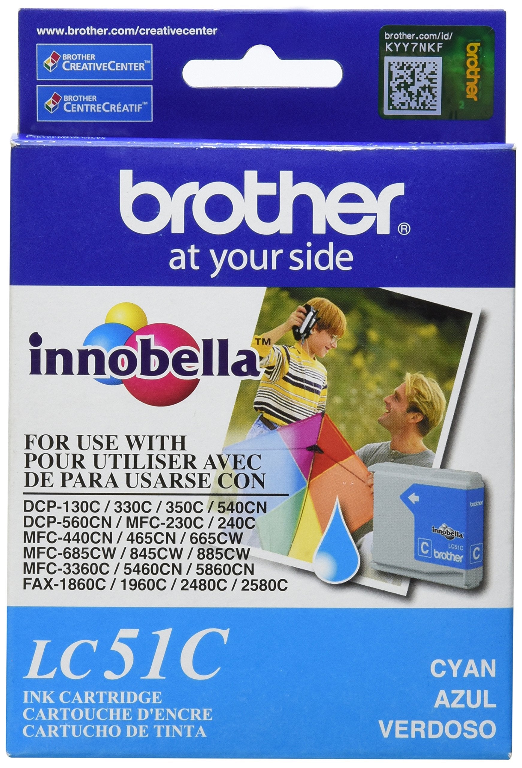 New, Pre-Owned - Brother LC51C Cyan Ink Cartridge