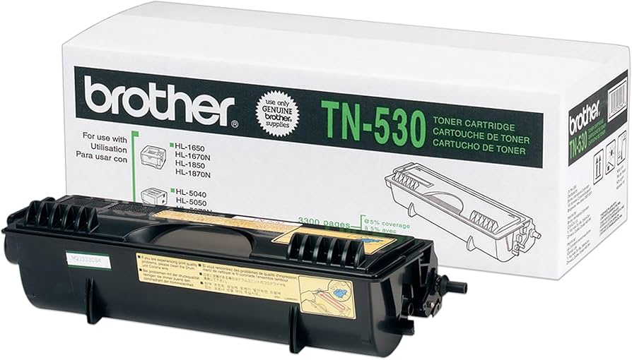 New, Pre-Owned - Brother TN-530 Standard Yield Black Toner Cartridge