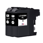 U.S. Remanufactured for Brother LC103BK XL High Yield Black Ink Cartridge Twin Pack