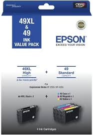 New, Pre-Owned - Epson 49XL Black & 49 Color Ink Cartridge, C13T10F996