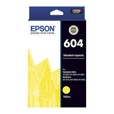 New, Pre-Owned - Epson 604 Standard Yield Yellow Ink Cartridge, C13T10G44010