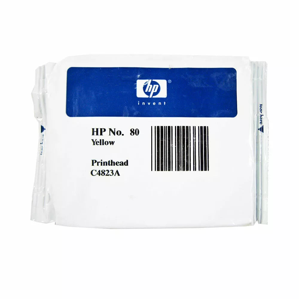 New, Pre-Owned - HP 80 Yellow Printhead Only DesignJet Ink Cartridge, C4823A