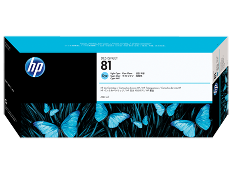 New, Pre-Owned - HP 81 Light Cyan (C4934A) Ink cartridge