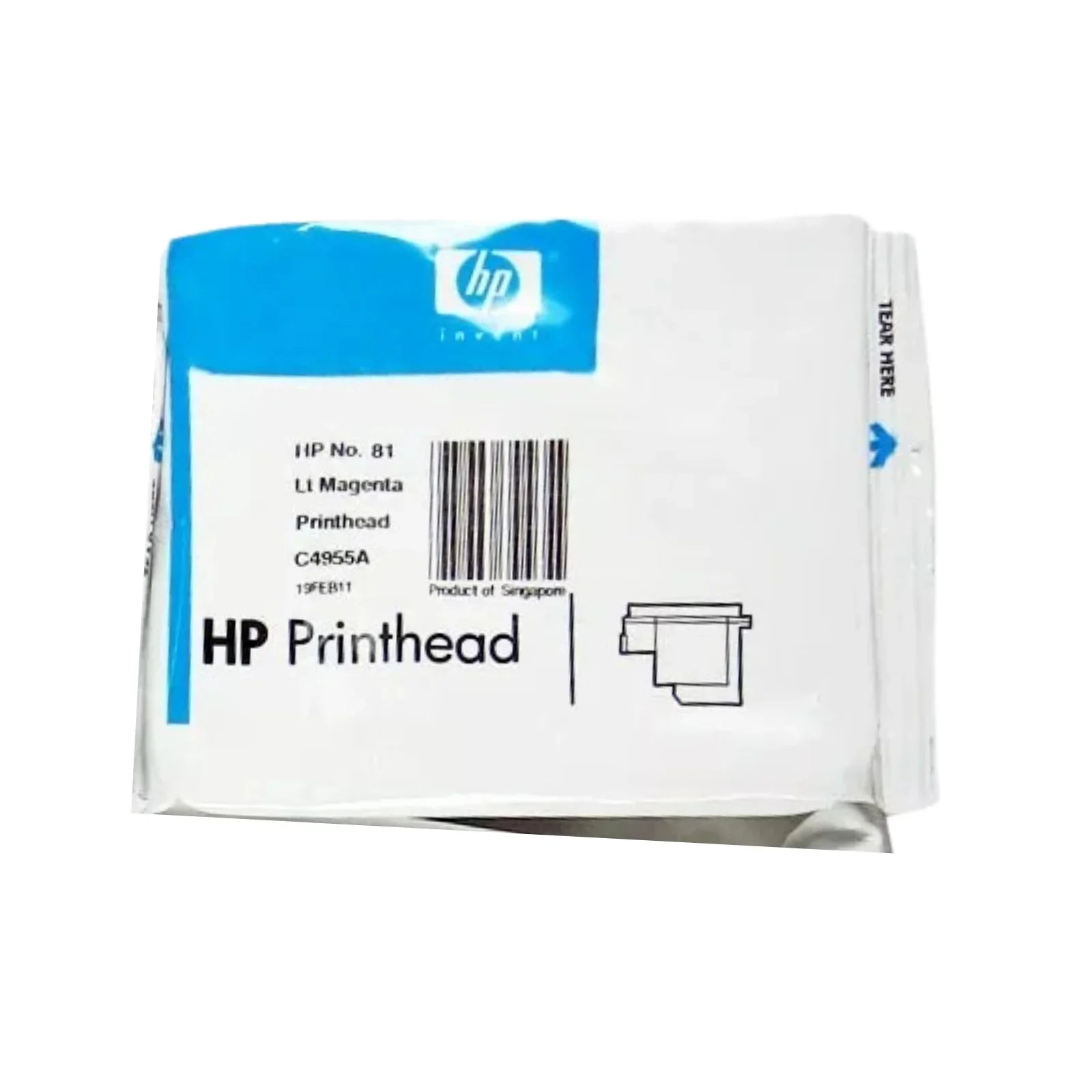 New, Pre-Owned - HP 81 Light Magenta Printhead ONLY DesignJet Ink Cartridge, C4955A
