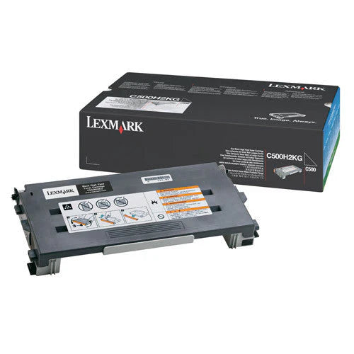 New, Pre-Owned - Lexmark C500H2KG High Yield Black Toner Cartridge