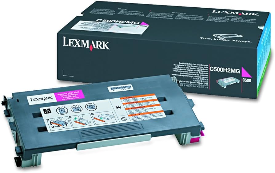 New, Pre-Owned - Lexmark C500H2MG High Yield Magenta Toner Cartridge