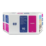 New, Pre-Owned - HP 90 400ml Value Pack Magenta Ink Cartridge, Printhead and Cleaner C5080A