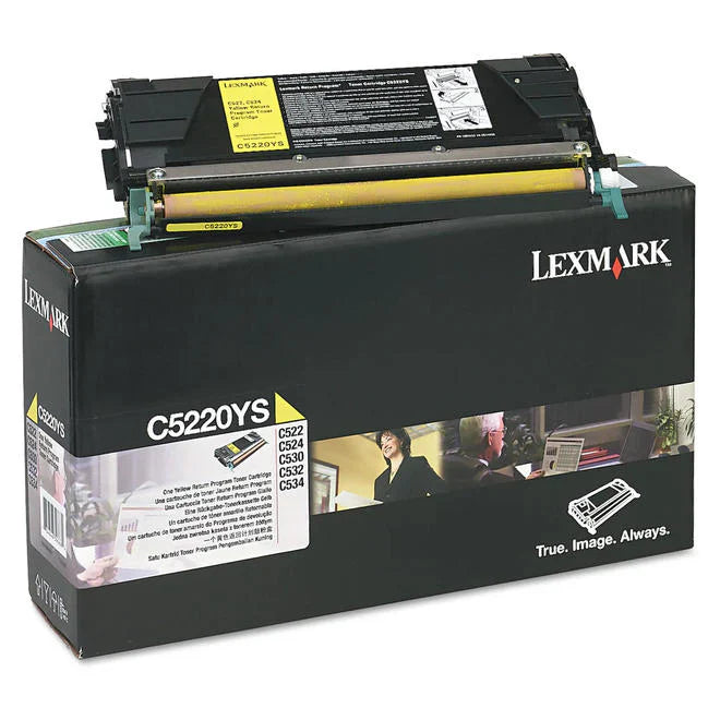 New, Pre-Owned - Lexmark C5220YS Standard-Yield Yellow Toner Cartridge