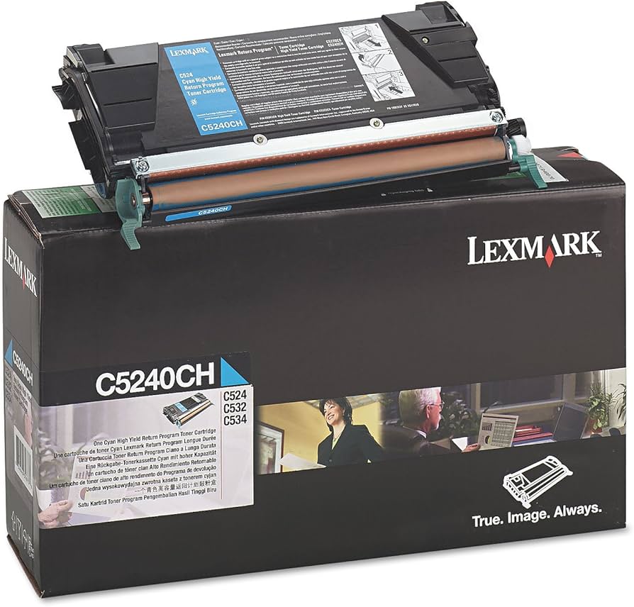 New, Pre-Owned - Lexmark C5240CH High Yield Cyan Toner Cartridge