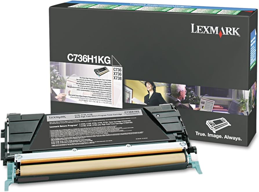 New, Pre-Owned - Lexmark C736/X736 High Yield Black Toner Cartridge, C736H1KG
