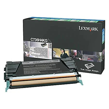 New, Pre-Owned - Lexmark C736H4KG High Yield Black Toner Cartridge