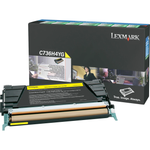 New, Pre-Owned - Lexmark C736H4YG High Yield Yellow Laser Toner Cartridge