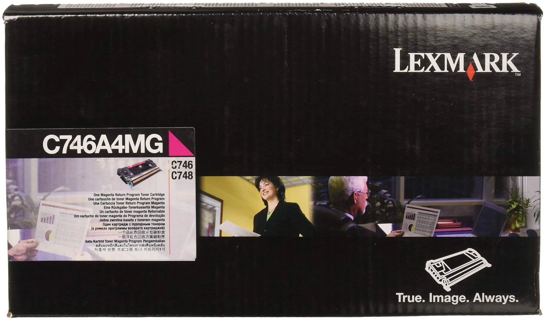 New, Pre-Owned - Lexmark C746A4MG Standard Yield Magenta Toner Cartridge