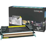New, Pre-owned, Original Lexmark C746A4YG Standard Yield Yellow Toner Cartridge