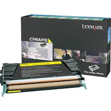 New, Pre-Owned - Lexmark C746A4YG Standard Yield Yellow Toner Cartridge