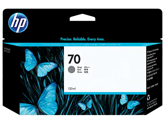 New, Pre-Owned - HP 70 Standard-Yield Gray Inkjet Cartridge, C9450A