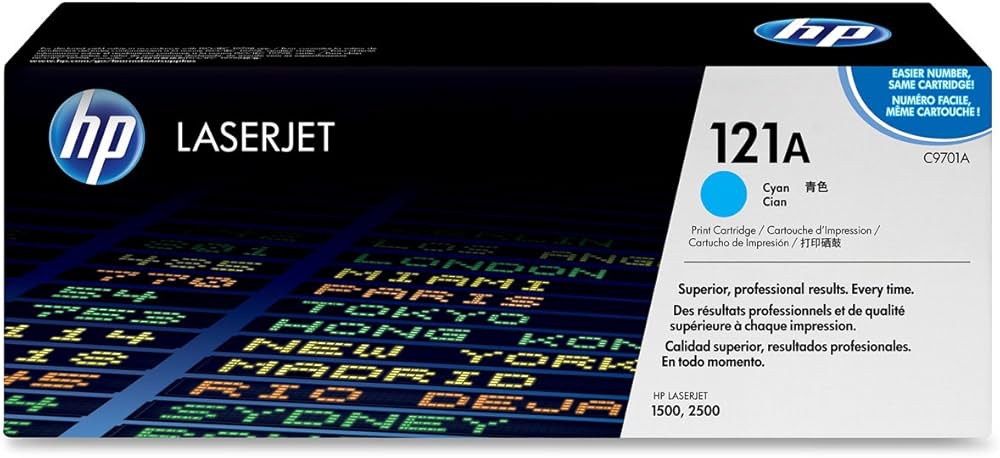 New, Pre-Owned - HP 121A Standard Yield Cyan Toner Cartridge, C9701A