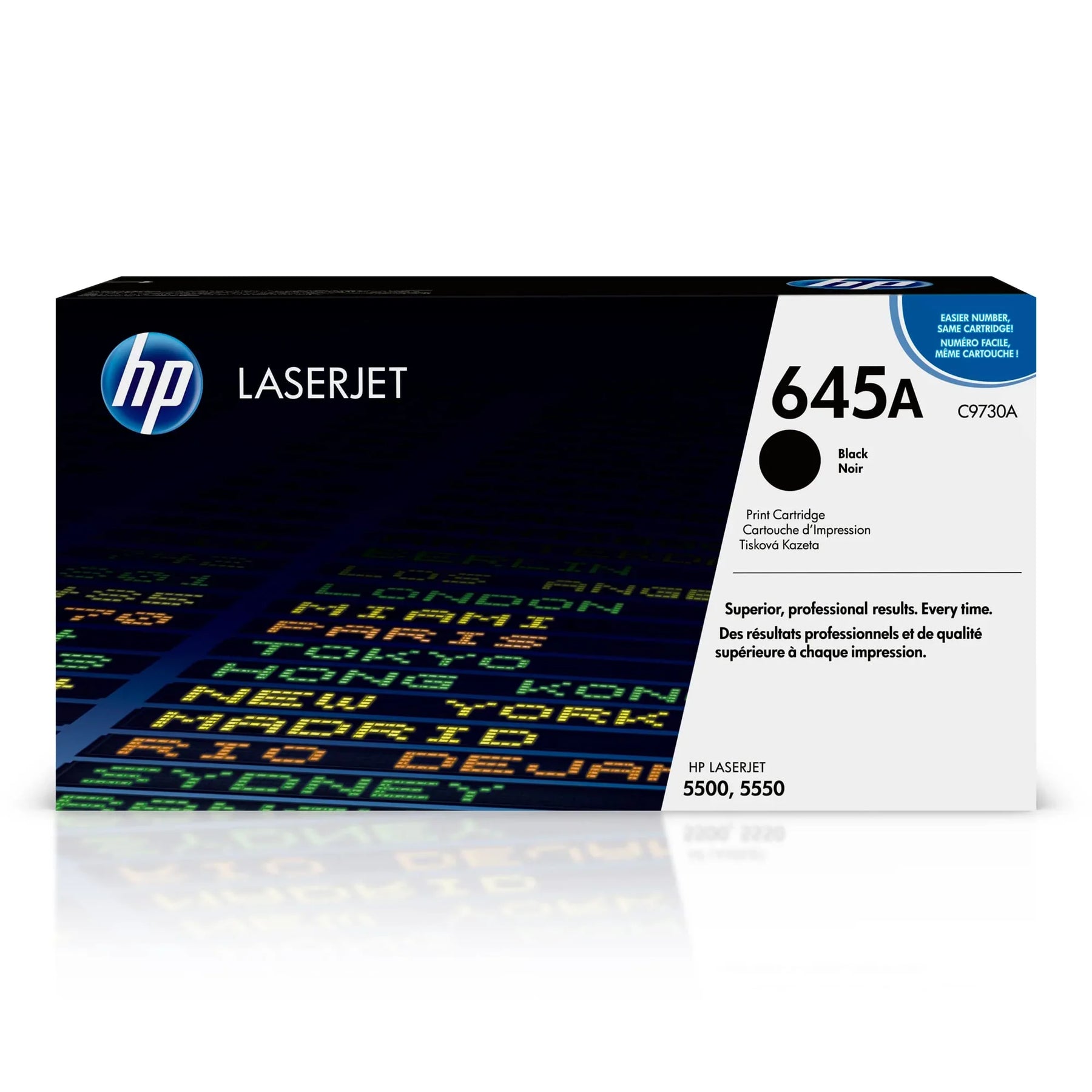 New, Pre-Owned - HP 645A Standard-Yield Black Toner Cartridge, C9730A