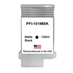 U.S. Remanufactured for Canon PFI-101MBK 130ml Matte Black Ink Cartridge