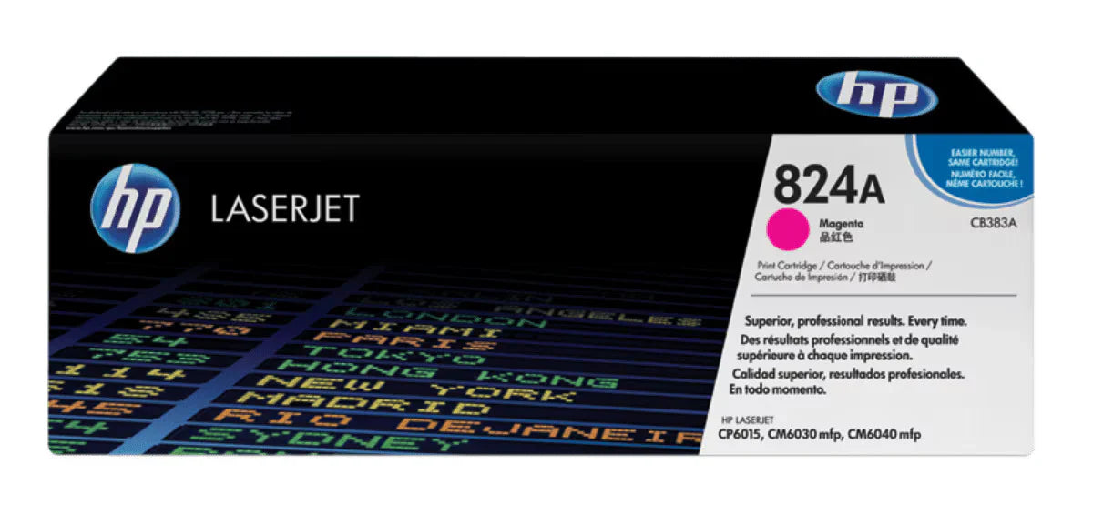 New, Pre-Owned - HP 824A Standard Yield Magenta Toner Cartridge, CB383A
