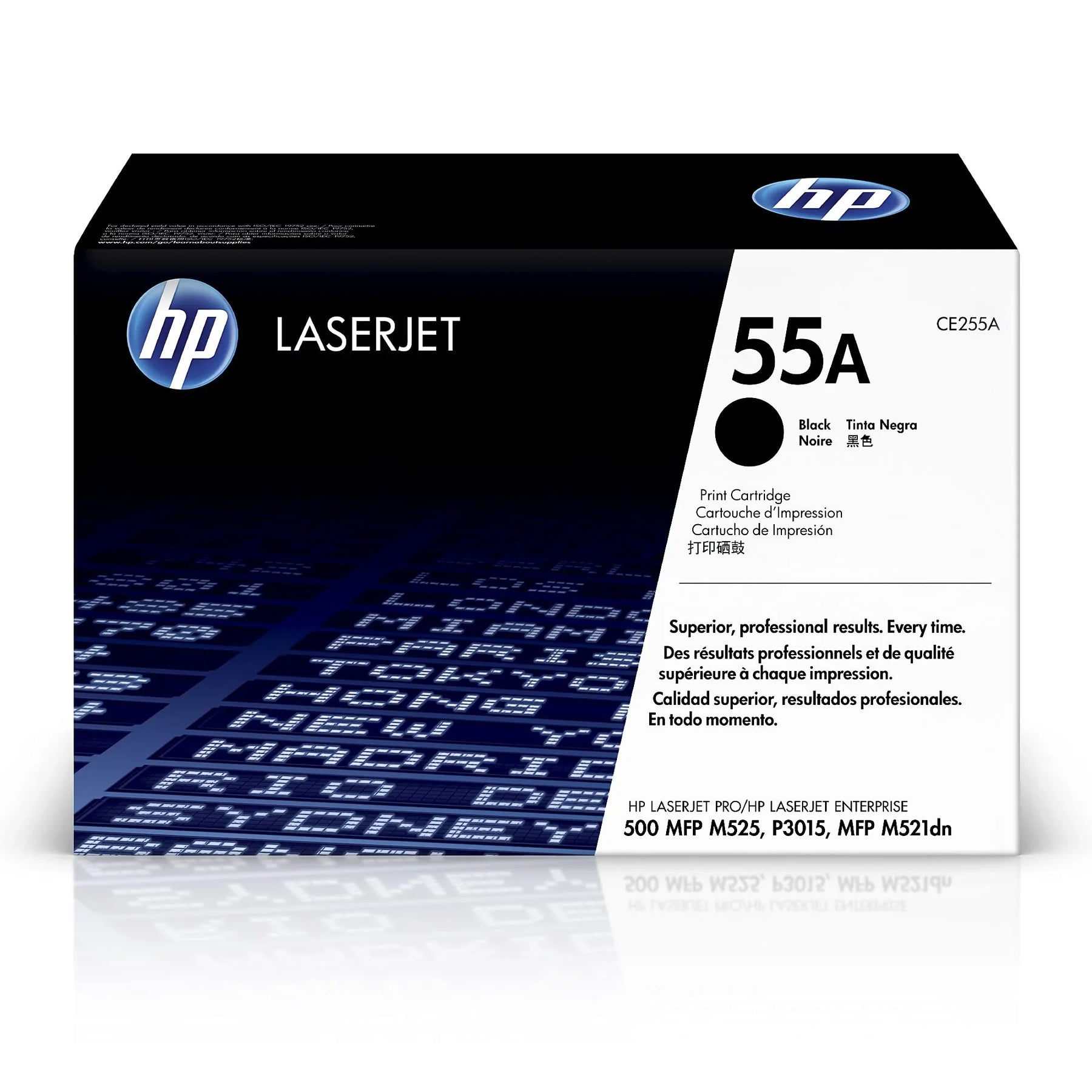 New, Pre-Owned - HP 55A Standard-Yield Black Laser Toner Cartridge, CE255A
