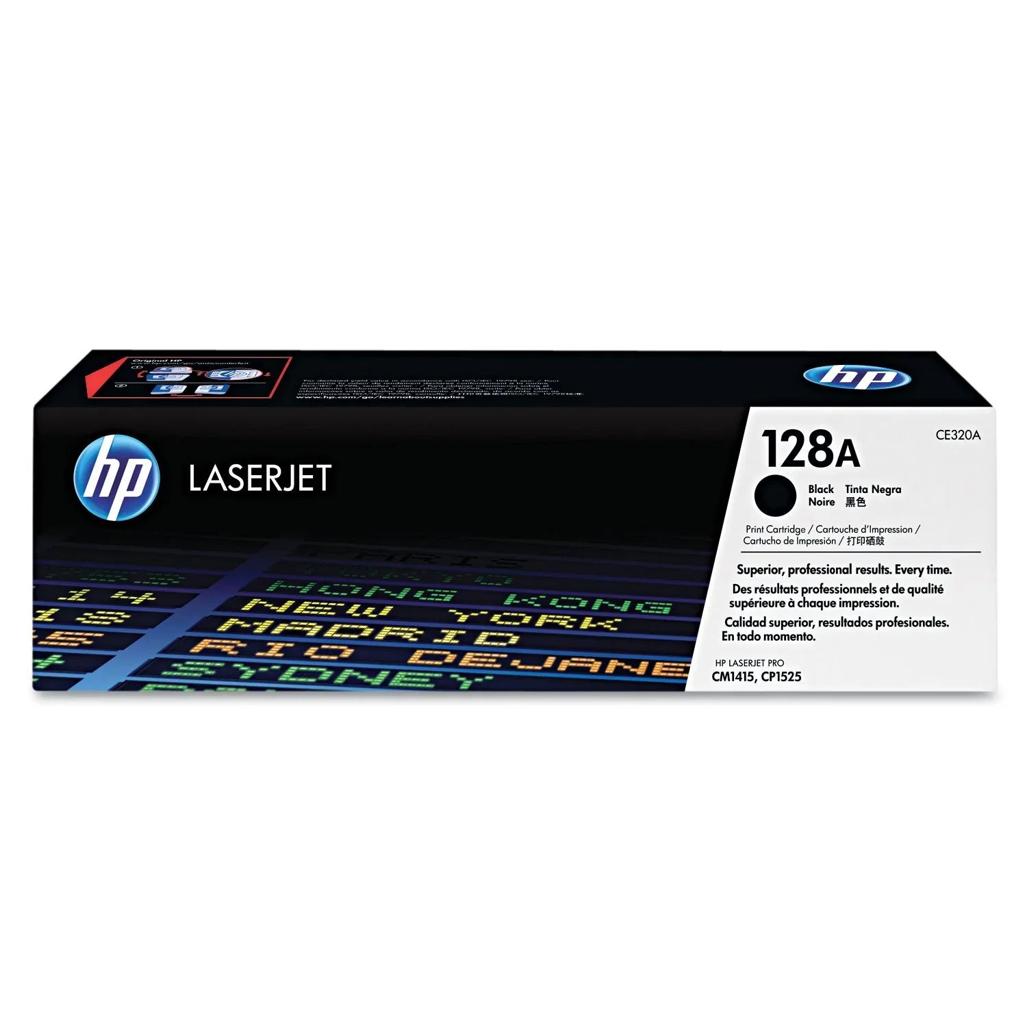 New, Pre-Owned - HP 128A Standard Yield Black Toner Cartridge, CE320A
