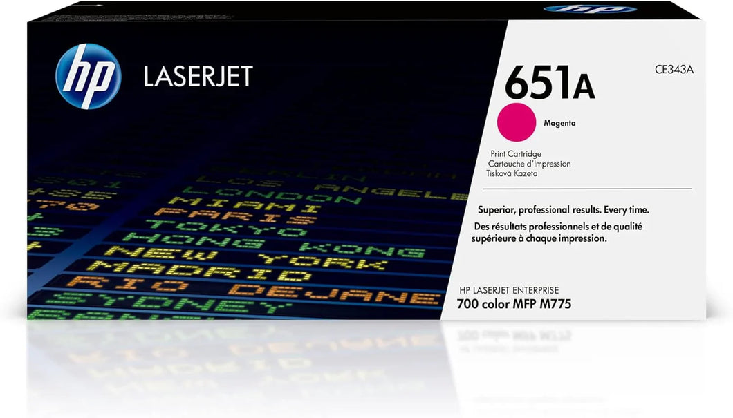 New, Pre-Owned - HP 651A Standard-Yield Magenta Toner Cartridge, CE343A