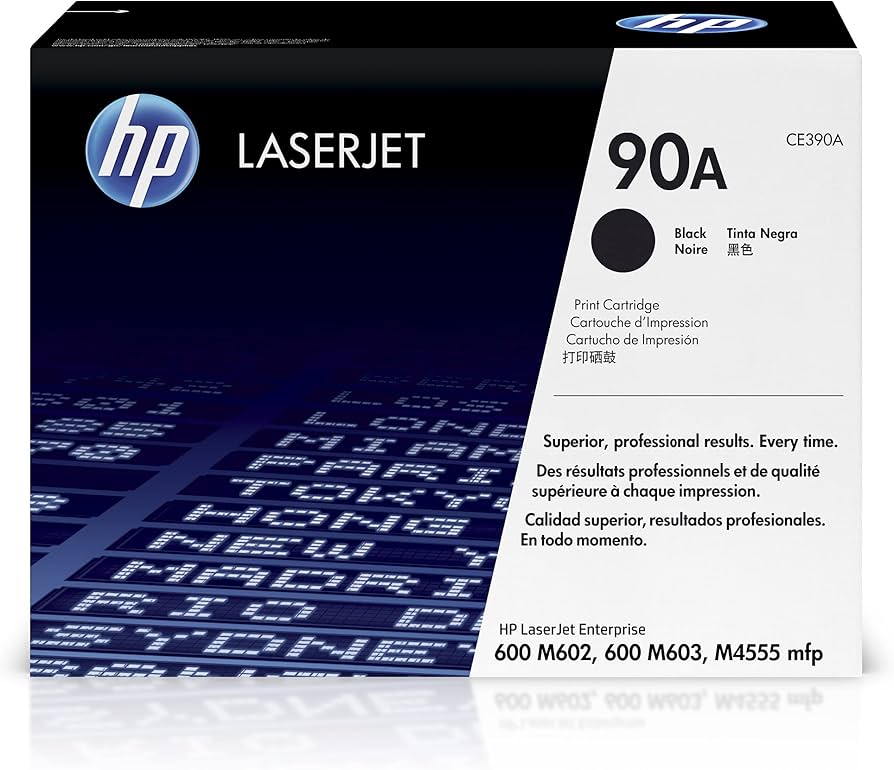 New, Pre-Owned - HP 90A Black LaserJet Toner Cartridge, CE390A