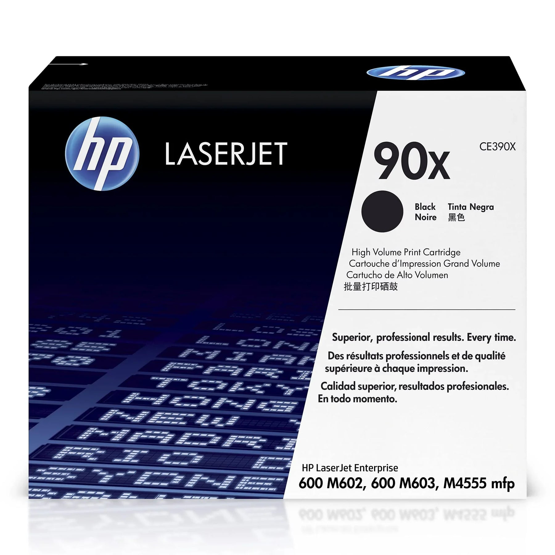 New, Pre-Owned - HP 90X High- Yield Black Laser Toner Cartridge, CE390X