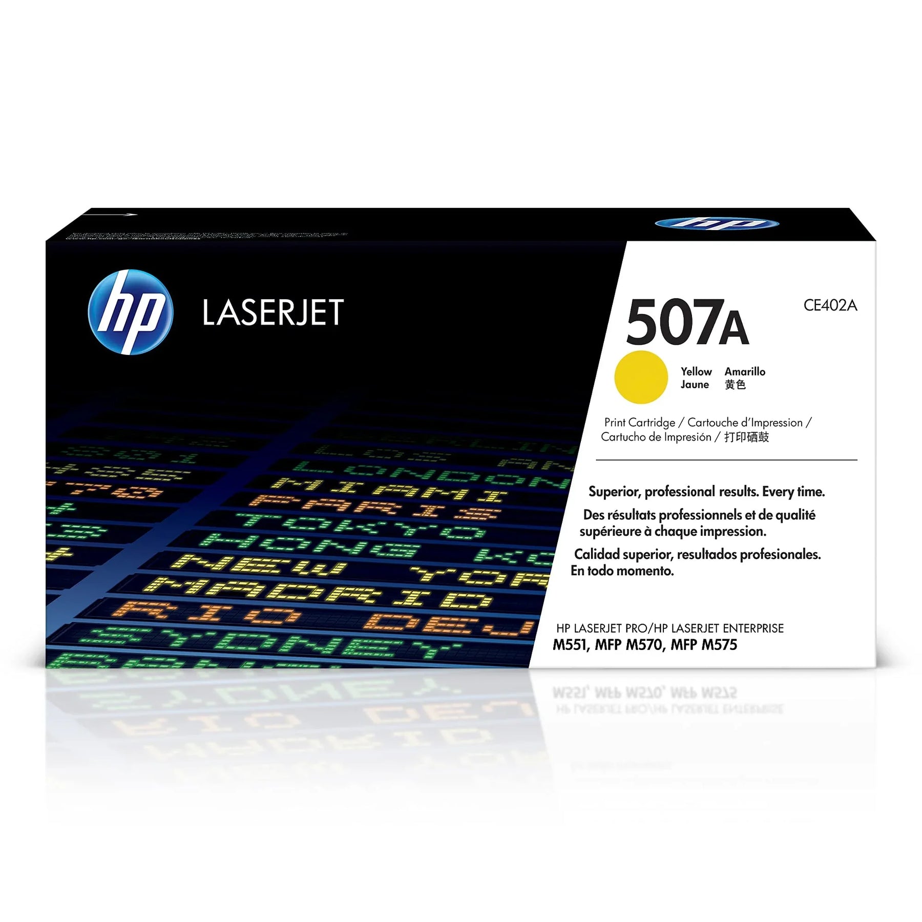New, Pre-Owned - HP 507A Standard-Yield Yellow Toner Cartridge, CE402A
