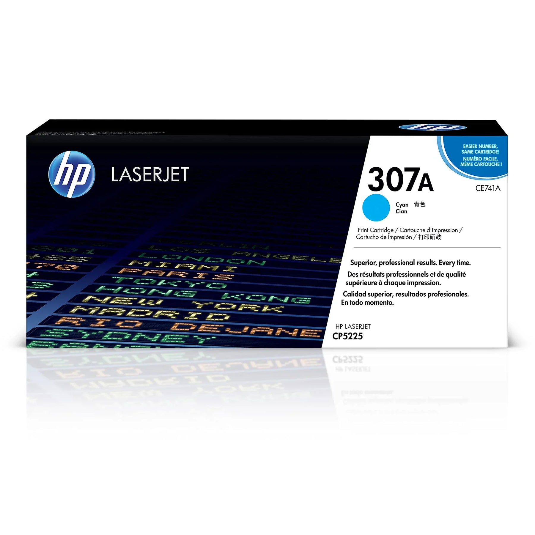 New, Pre-Owned - HP 307A Standard-Yield Cyan Toner Cartridge, CE741A