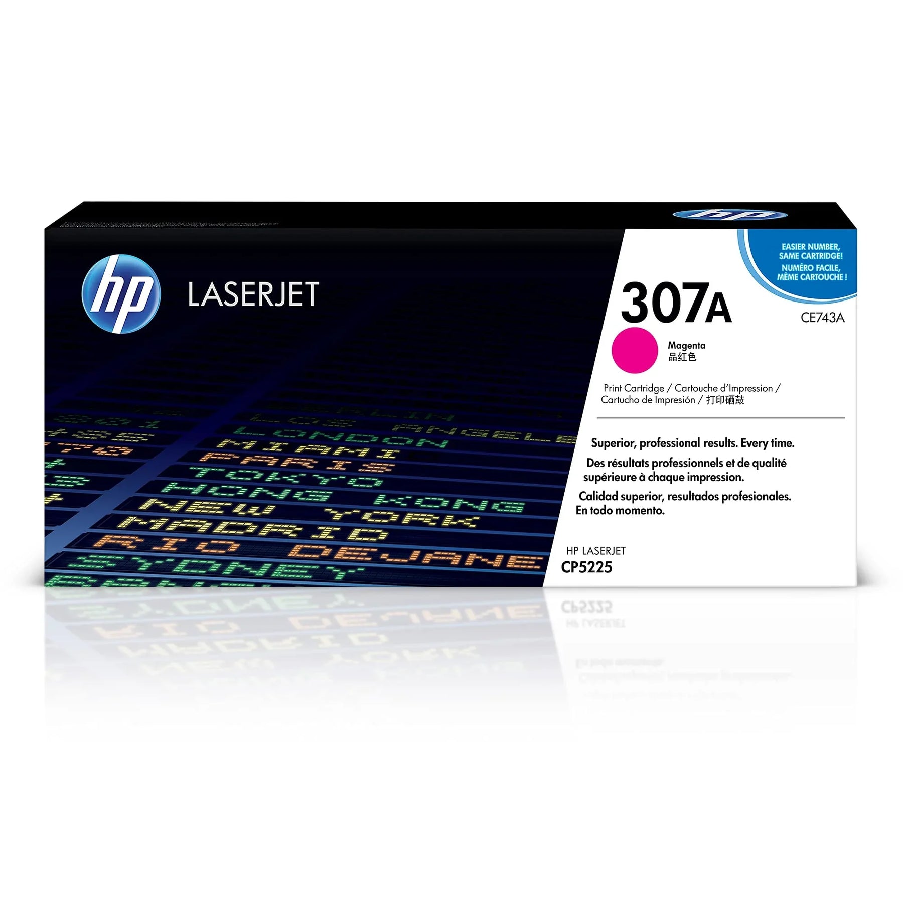 New, Pre-Owned - HP 307A Standard-Yield Magenta Toner Cartridge, CE743A