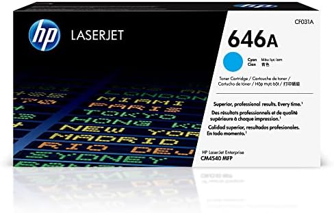 New, Pre-Owned - HP 646A Standard-Yield Cyan Laser Toner Cartridge, CF031A
