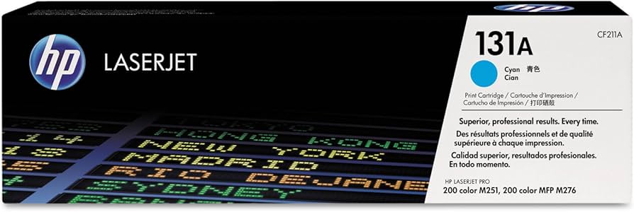 New, Pre-Owned - HP 131A Standard-Yield Cyan Laser Toner Cartridge, CF211A