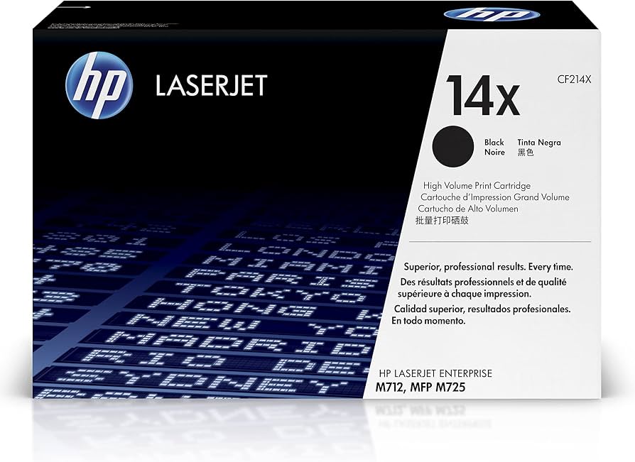New, Pre-Owned - HP 14X High-Yield Black Laser Toner Cartridge, CF214X