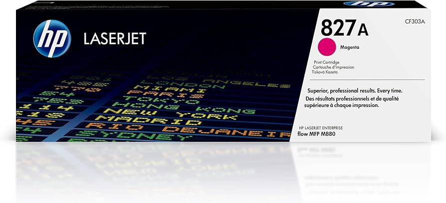 New, Pre-Owned - HP 827A Standard-Yield Magenta Laser Toner Cartridge, CF303A