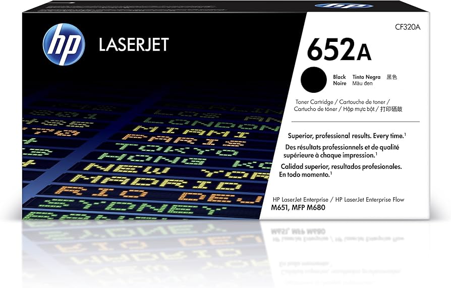 New, Pre-Owned - HP 652A Standard Yield Black Toner Cartridge, CF320A