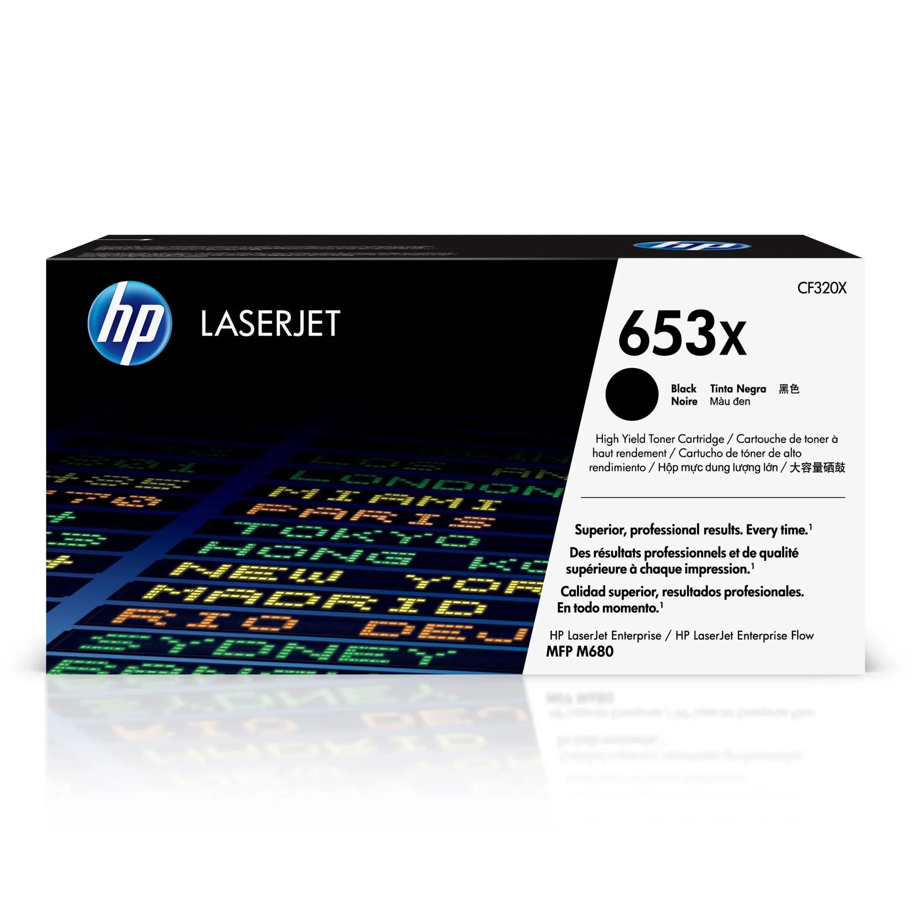 New, Pre-Owned - HP 653X High-Yield Black Laser Toner Cartridg, CF320X