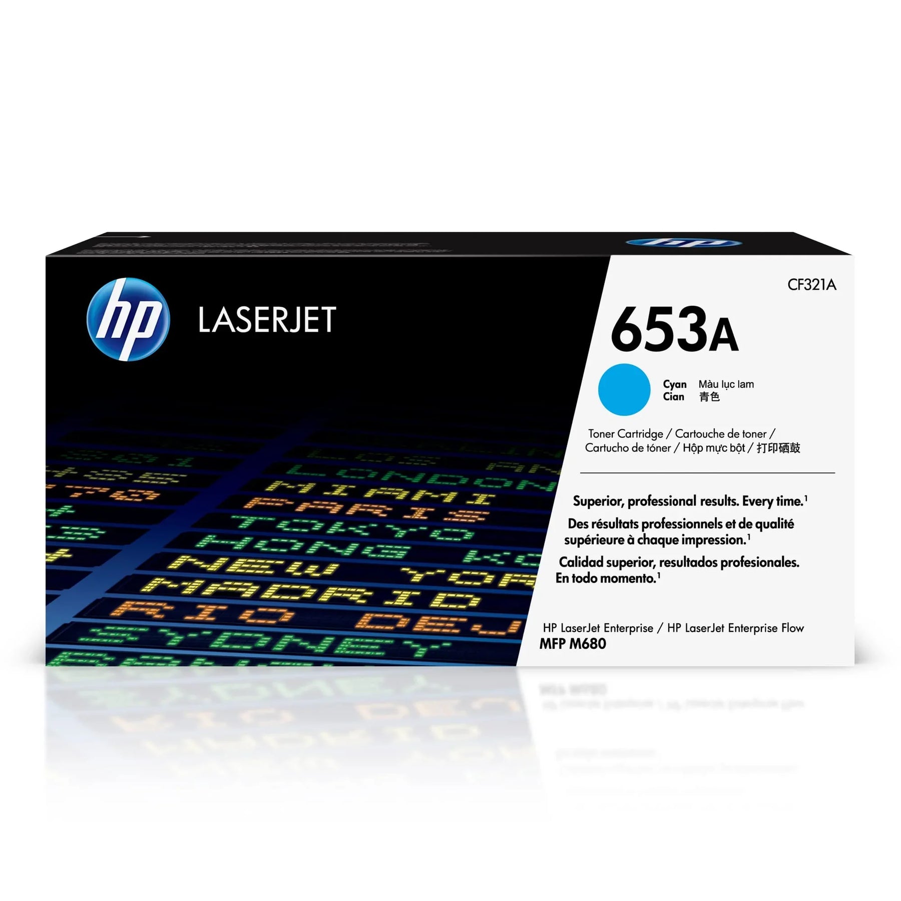 New, Pre-Owned - HP 653A Standard-Yield Cyan Toner Cartridge, CF321A