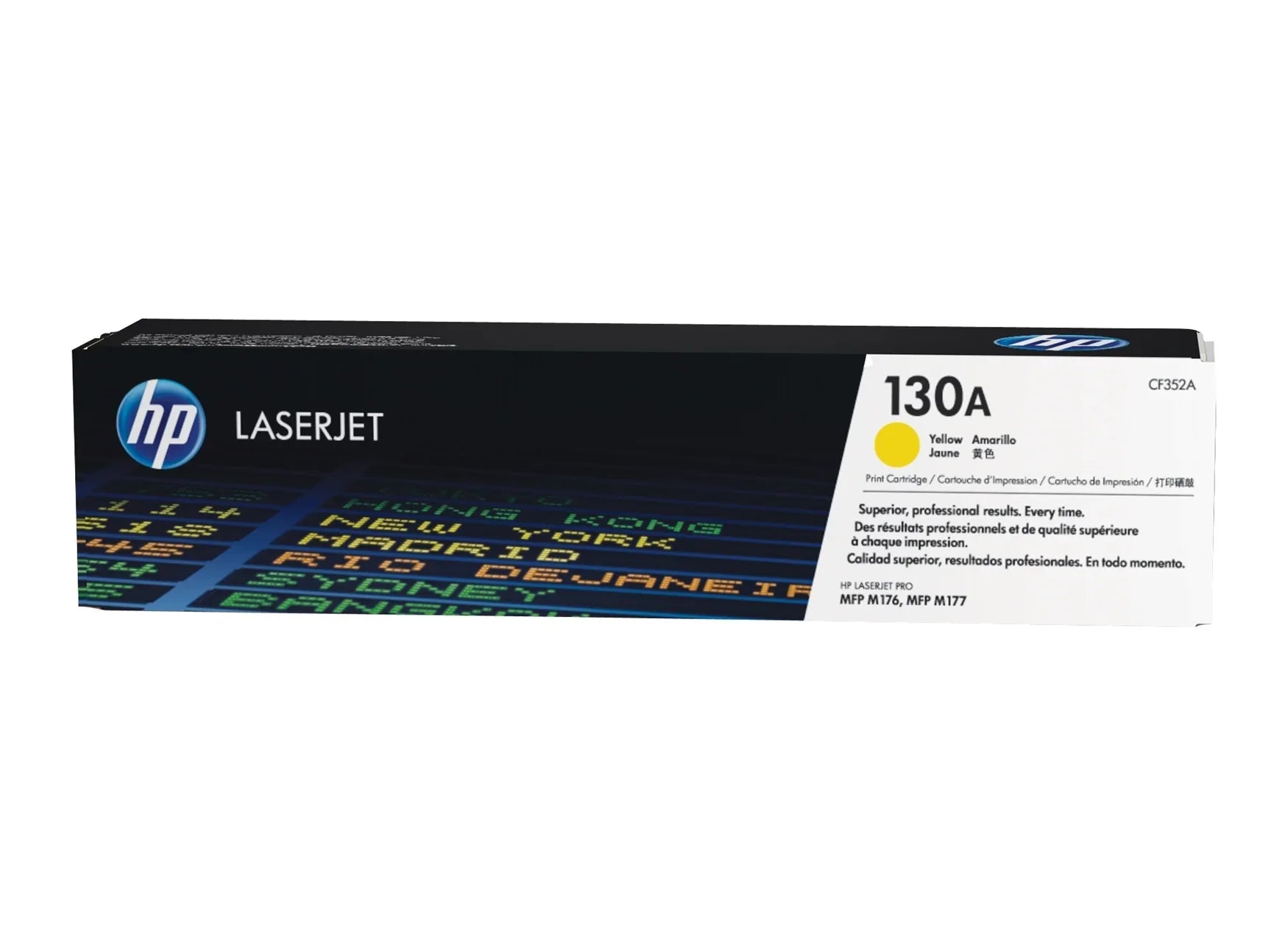 New, Pre-Owned - HP 130A Yellow LaserJet Toner Cartridge, CF352A