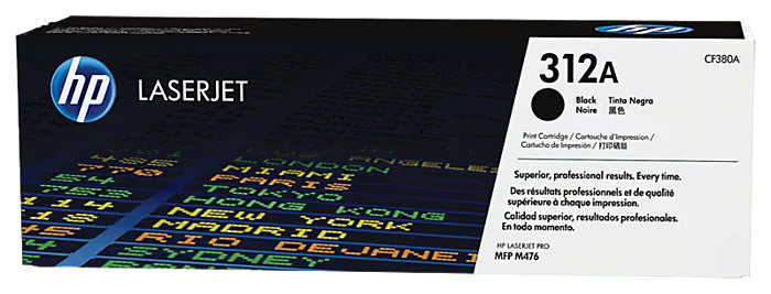 New, Pre-Owned - HP 312A Standard Yield Black Toner Cartridge, CF380A