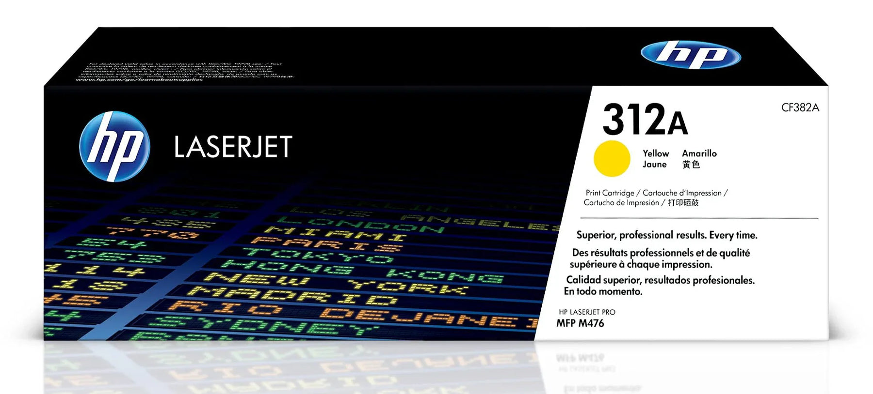 New, Pre-Owned - HP 312A Yellow LaserJet Toner Cartridge, CF382A