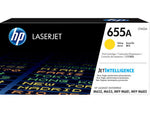 New, Pre-owned, Original HP 655A Standard Yield Yellow Toner Cartridge, CF452A