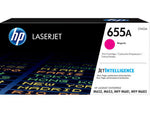 New, Pre-owned, Original HP 655A Standard Yield Magenta Toner Cartridge, CF453A
