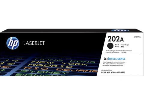 New, Pre-Owned - HP 202A Standard Yield Black Toner Cartridge, CF500A