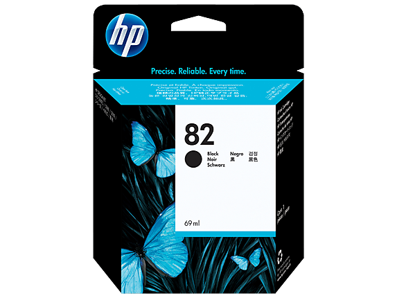 New, Pre-Owned - HP 82 69-ml (CH565A) Black Ink Cartridge
